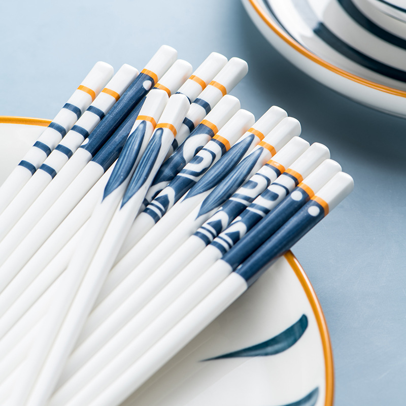 【8双装】陶瓷筷子餐具防霉家用环保健康不发霉