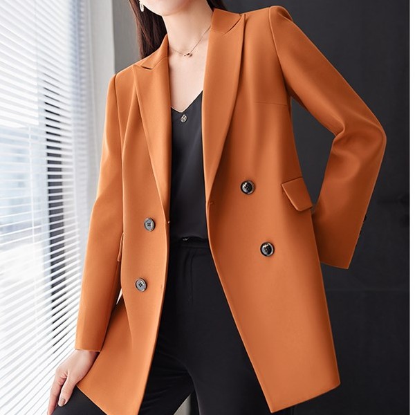 显瘦宽松小西装外套女西服上衣爱玛橙衣服大码胖mm休闲显瘦宽松