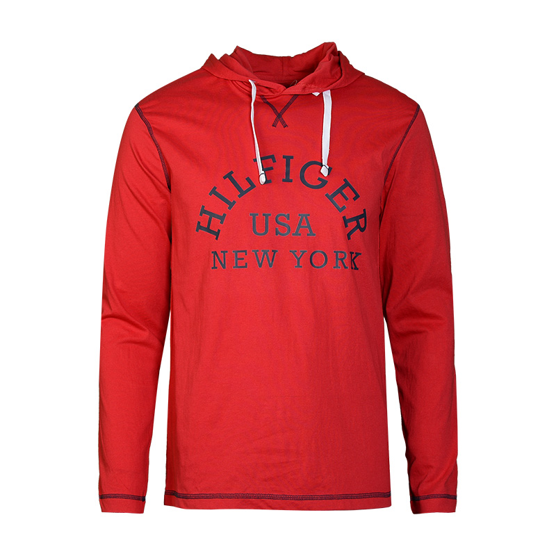 TOMMY HILFIGER汤米希尔费格男士卫衣轻薄长袖连帽休闲新款上衣
