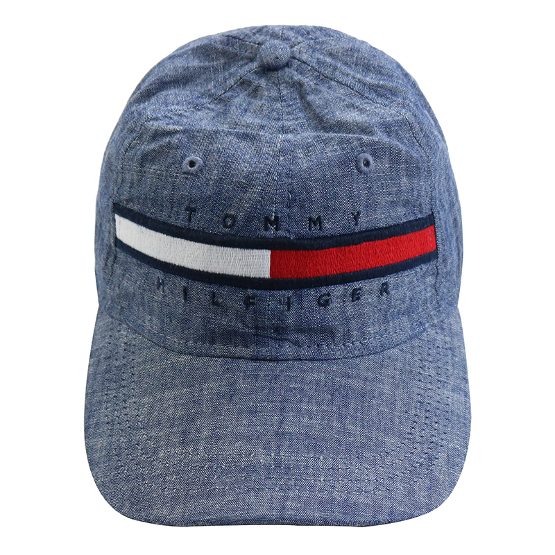 TOMMY HILFIGER汤米希尔费格男士休闲户外短袖T恤蓝色时尚鸭舌帽