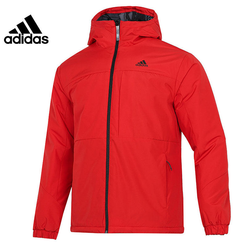 adidas 阿迪达斯男款冬季运动外套休闲舒适百搭连帽棉服HI3268