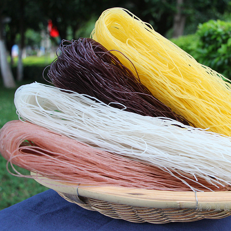 元阳梯田红米线云南特产蒙自米线黑米玉米干米线细米粉