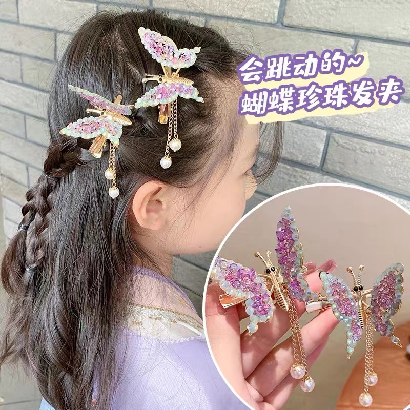 超仙古风跳动的蝴蝶发夹