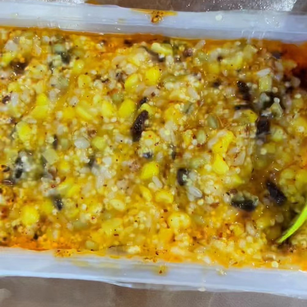 巴盟特色五粮酸粥-赠送红腌菜油泼辣子 规格：450g*2盒 包邮