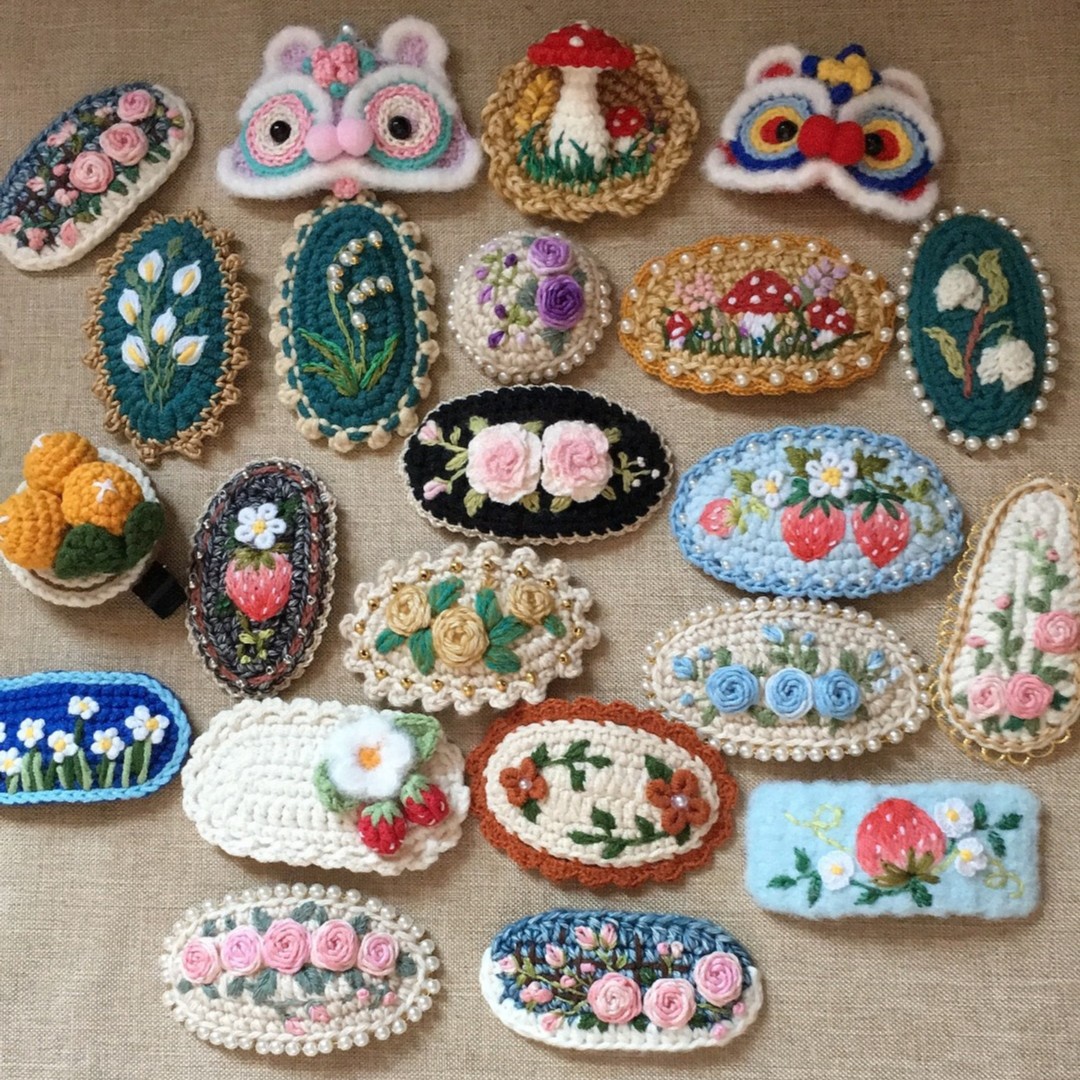 手工发夹发绳、胸针（直播间选款）