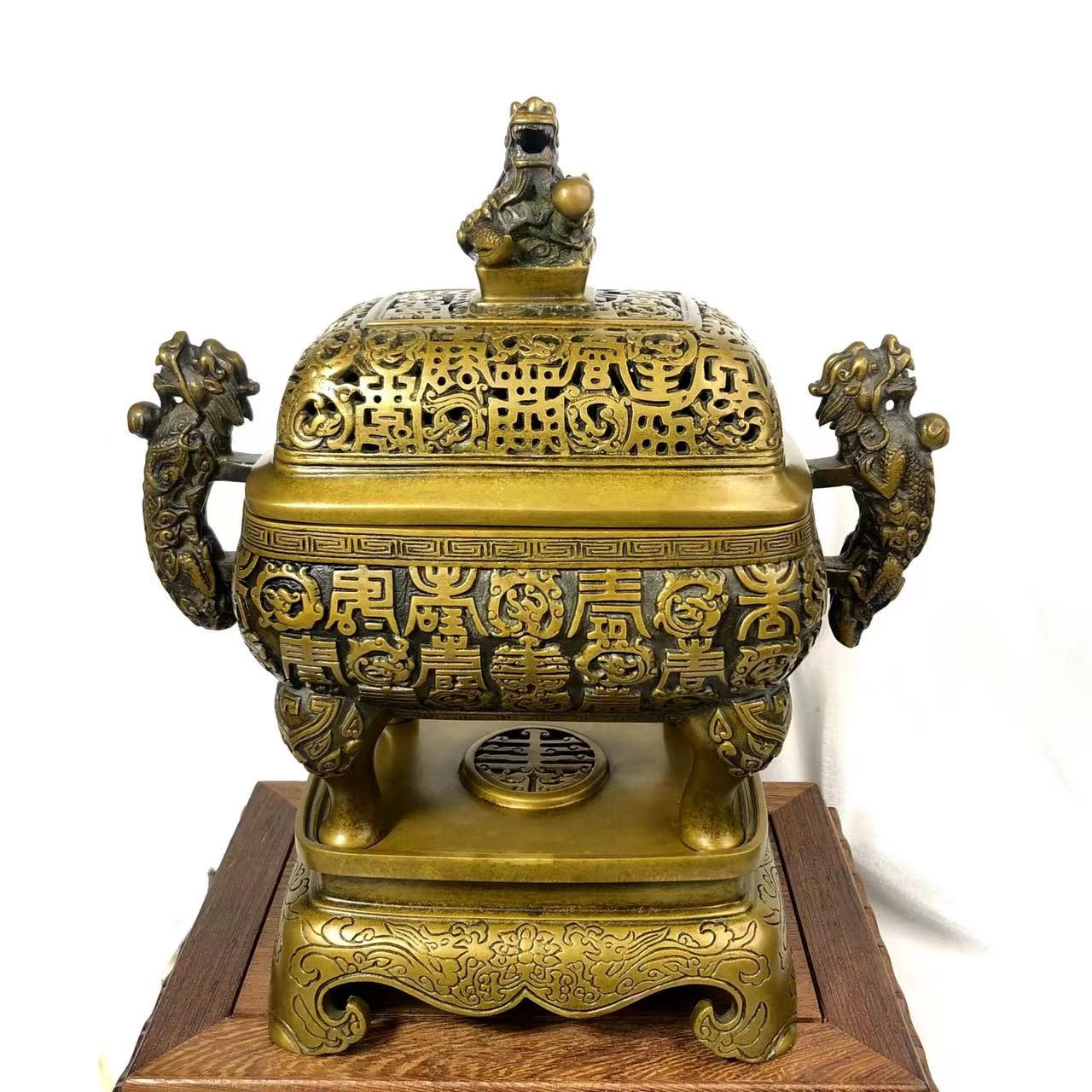 万寿炉  传统手工工艺精炼铸造孙氏铜炉出品