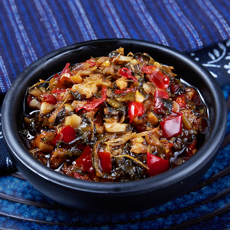 湖南特产农家外婆菜拌饭拌面夹馒头下饭菜 280克*2瓶手工地道香辣