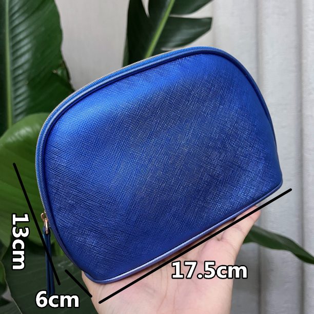 52号美妆柜柜礼赠品化妆包蓝色收纳包手包可改造链条包
