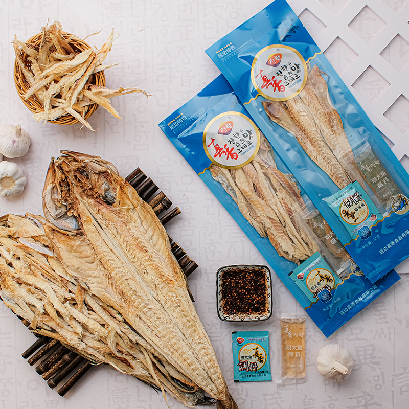延边真香明太鱼81g独立包装（宣板/硬板）朝鲜族美食开袋即食深海鱼