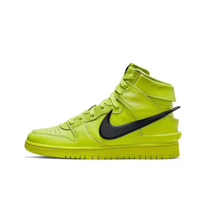 Nike Dunk High x AMBUSH 联名 板鞋 荧光绿 酸橙 CU7544-300