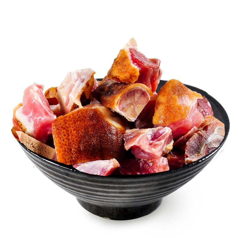 五峰嘎嘎 正宗五峰特产腊肉 柴火烟熏咸肉腊猪蹄500g/袋传统熏制