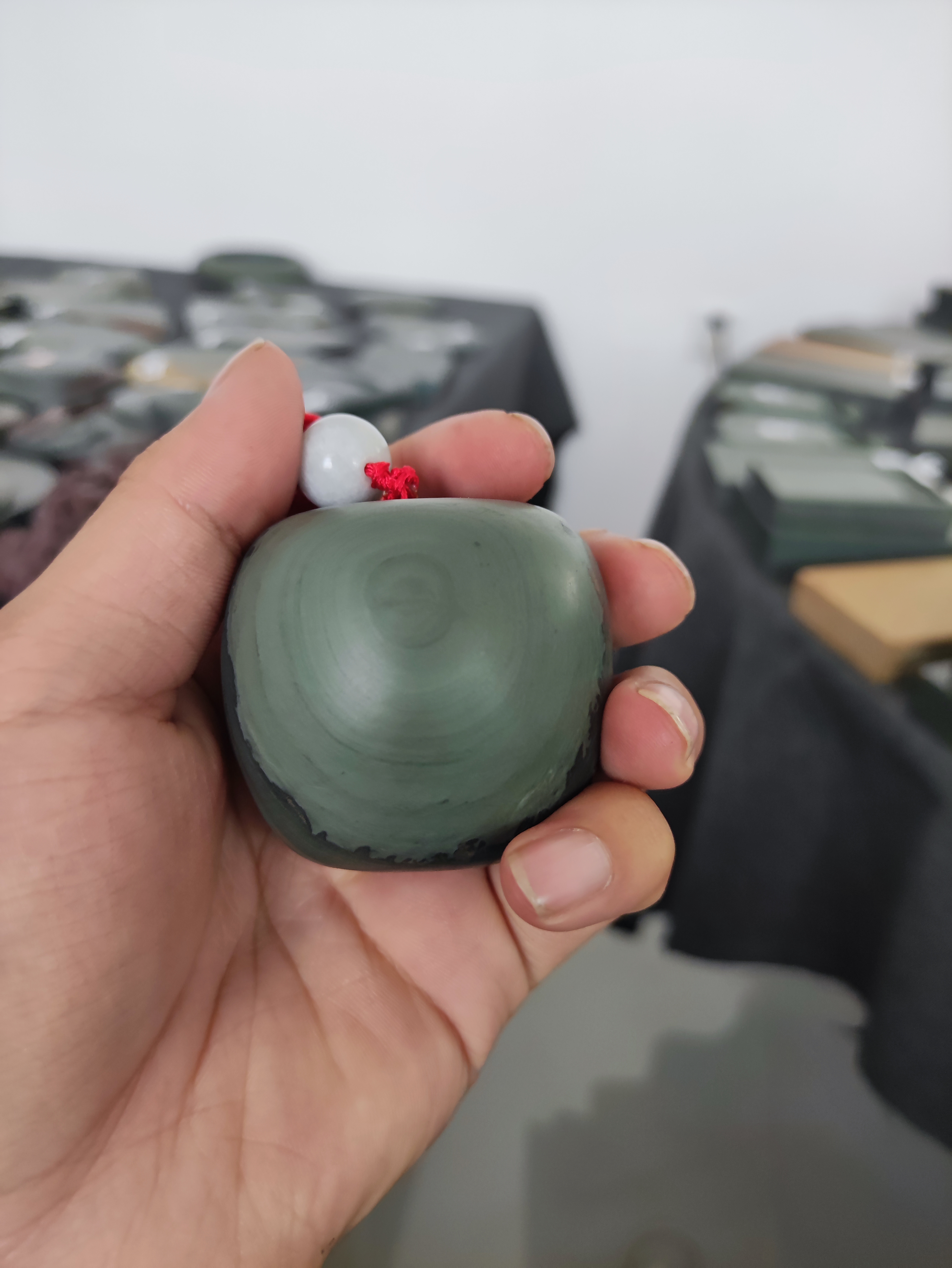 洮河砚水泉坑手把件