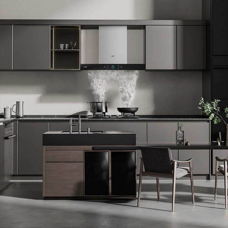 华帝S7大吸力欧式抽油烟机顶吸式三腔变频自清洁油烟机