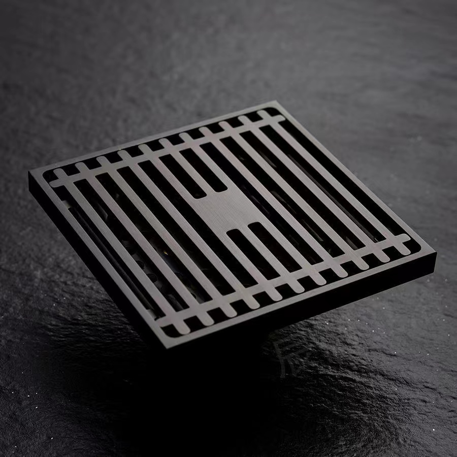 云华防臭加厚地漏精铜干区湿区通用防堵大排量卫生间阳台黄铜地漏