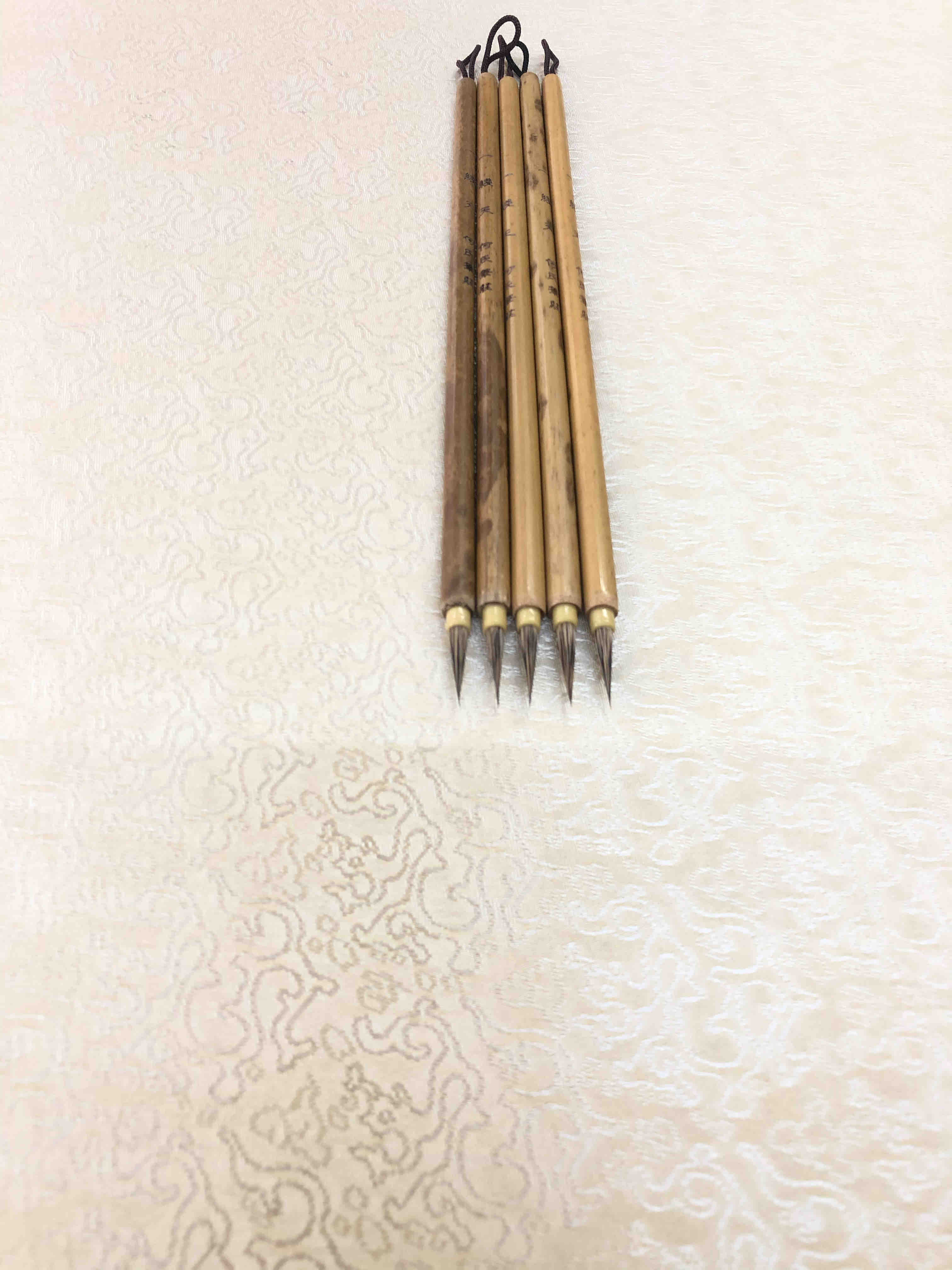 何氏笔庄一线天工笔画国画毛笔书法瘦金体鼠须勾线笔白描勾线毛笔