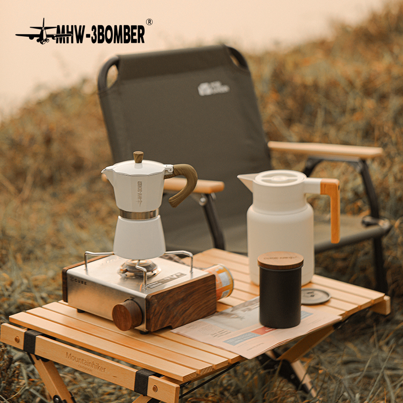 MHW-3BOMBER轰炸机摩卡壶 手动煮咖啡壶家用户外意大利浓缩八角壶