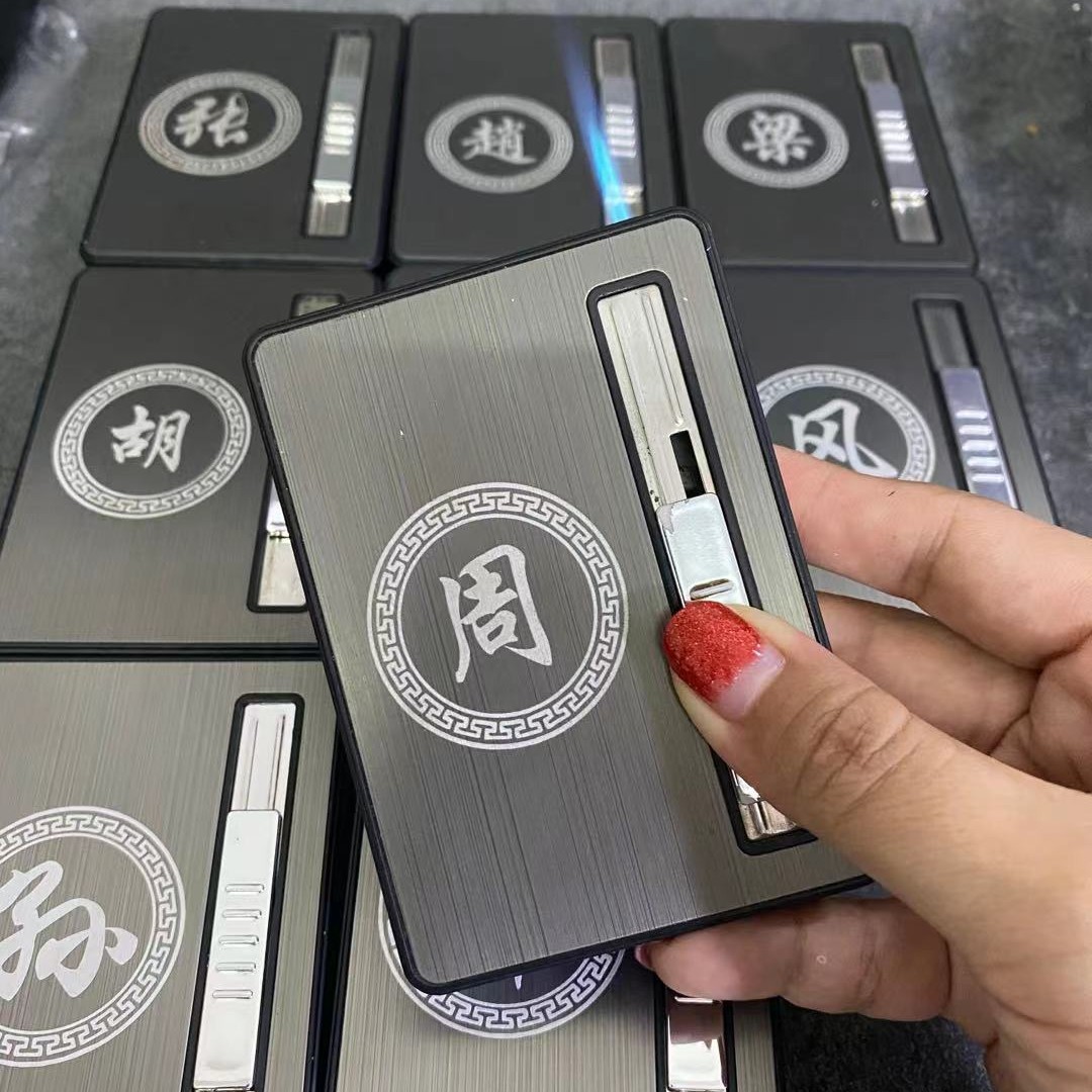 粗支装便携式充气直冲打火机