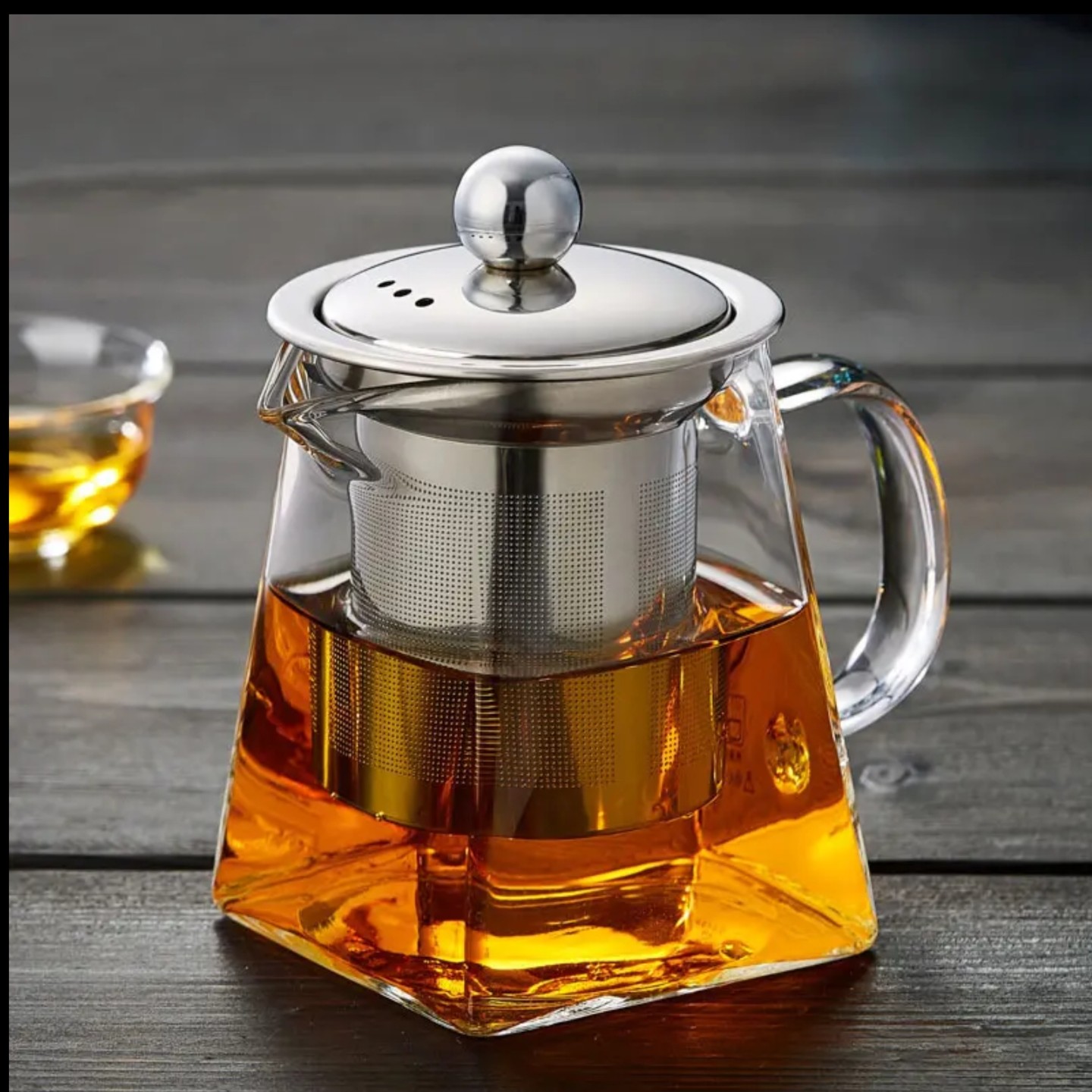 伊璃 天圆地方四方壶 加厚耐高温泡茶壶煮茶壶