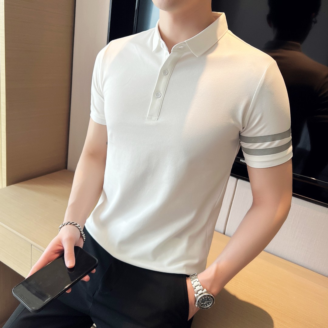 CWG新款夏季男士休闲POLO衫男上衣男新款短袖T恤潮流POLO衫男帅气