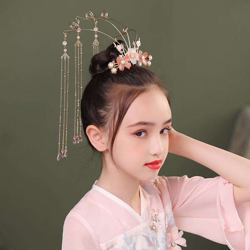 儿童汉服头饰古风女童流苏配饰 06