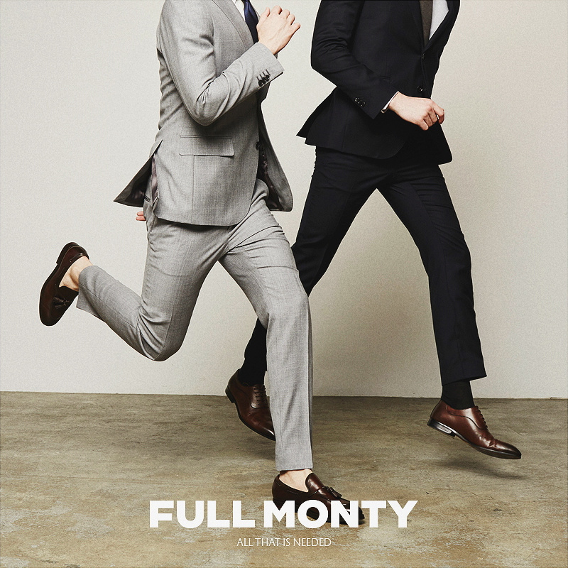 FULL MONTY春夏季西裤男士商务修身休闲长裤子垂感灰色西装裤