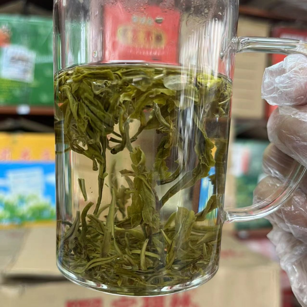 浓香茉莉黄山芽金丝银钩袋装浓香型五窨一提口粮茶250g茶厂耐泡