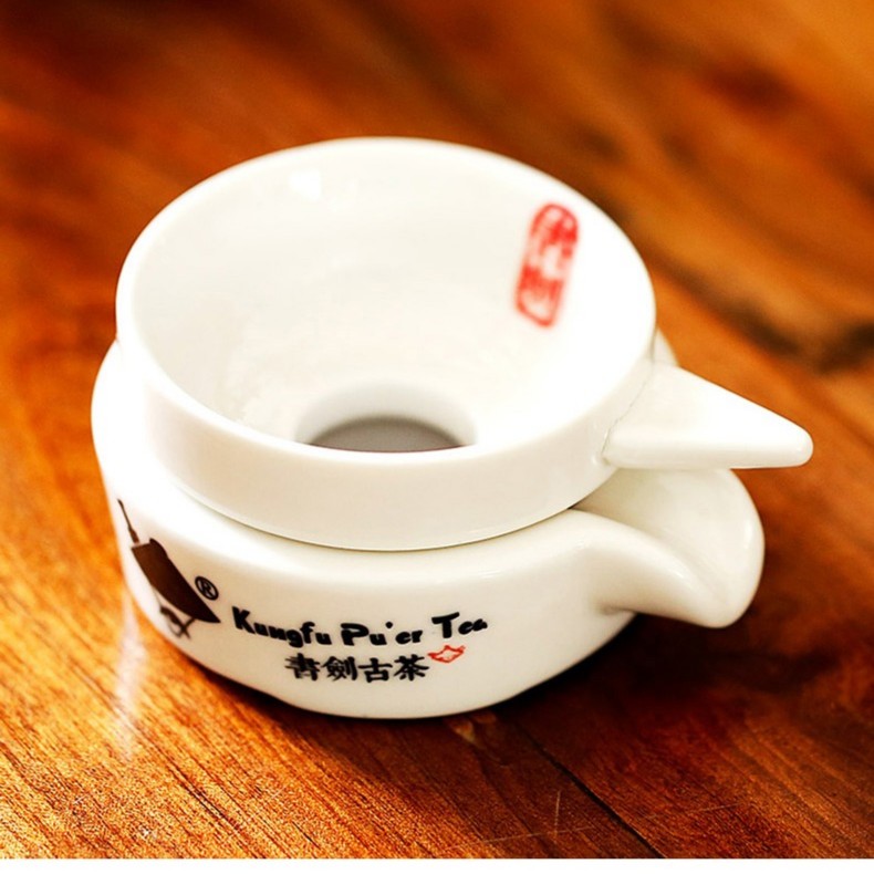 书剑 茶具 白瓷石磨 茶滤