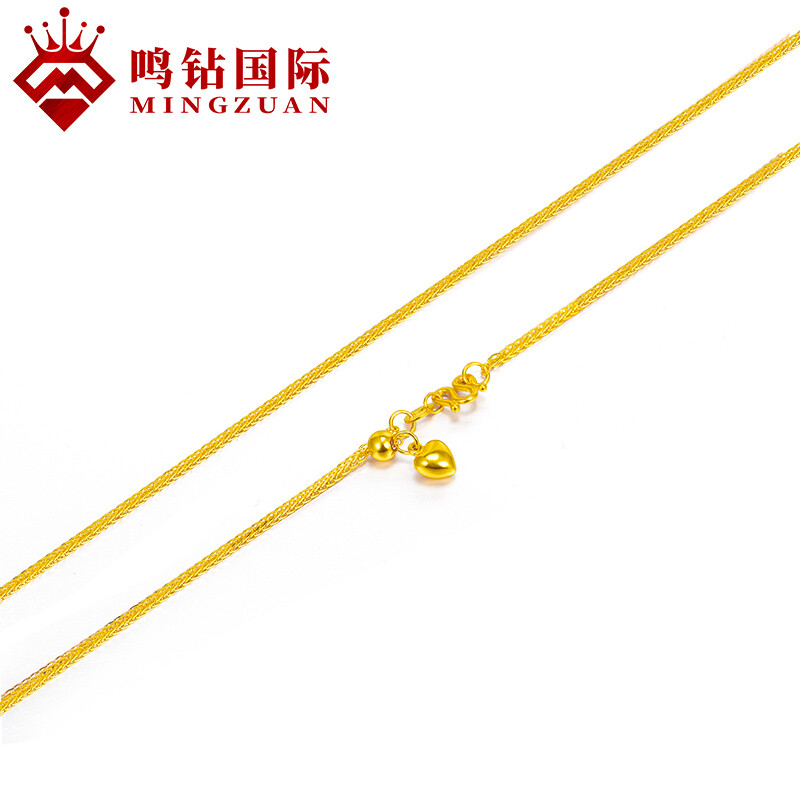 【露露专享】足金    肖邦链（约6.2-6.4克 60CM可抽拉）ZBHJX002