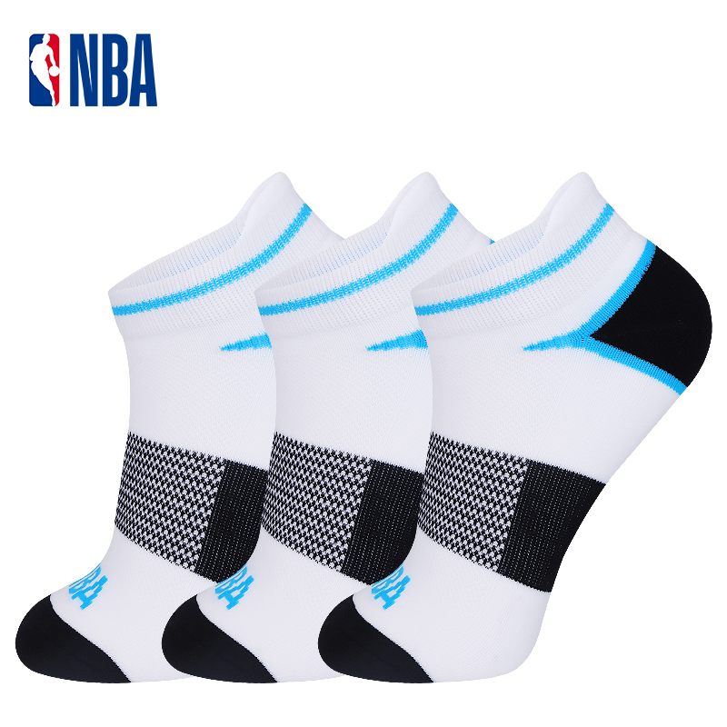 NBA户外骑行马拉松跑步袜男士短筒不掉跟吸汗透气加厚运动袜