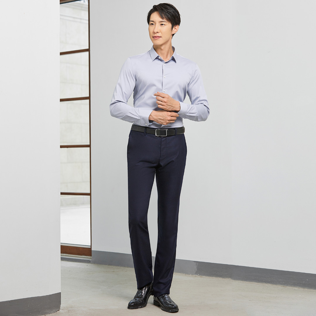 意大利进口VBC精纺Super110’S绵羊毛男士直筒商务休闲西裤 RK043