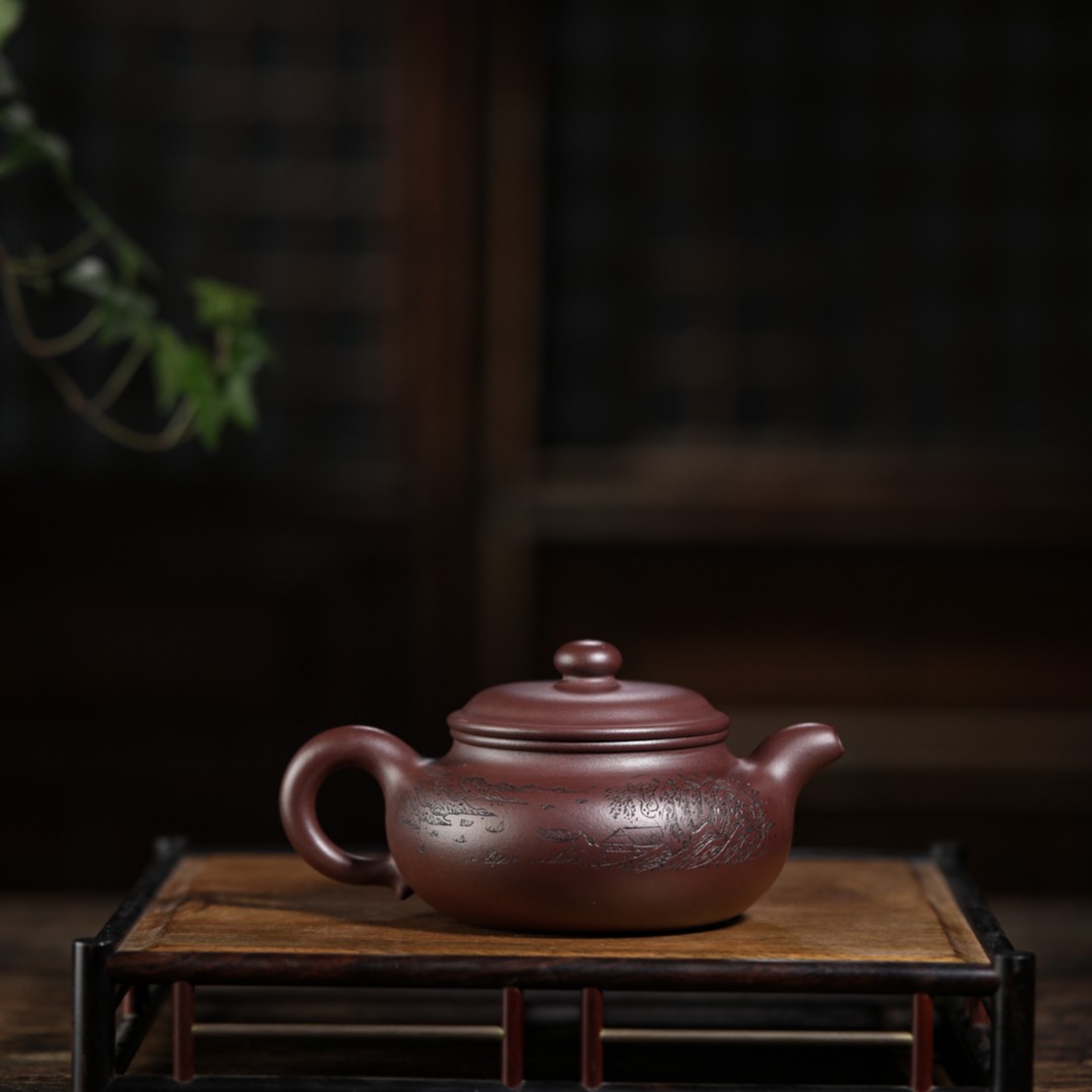 霞霞紫砂【仿古】原矿老紫泥 宜兴紫砂