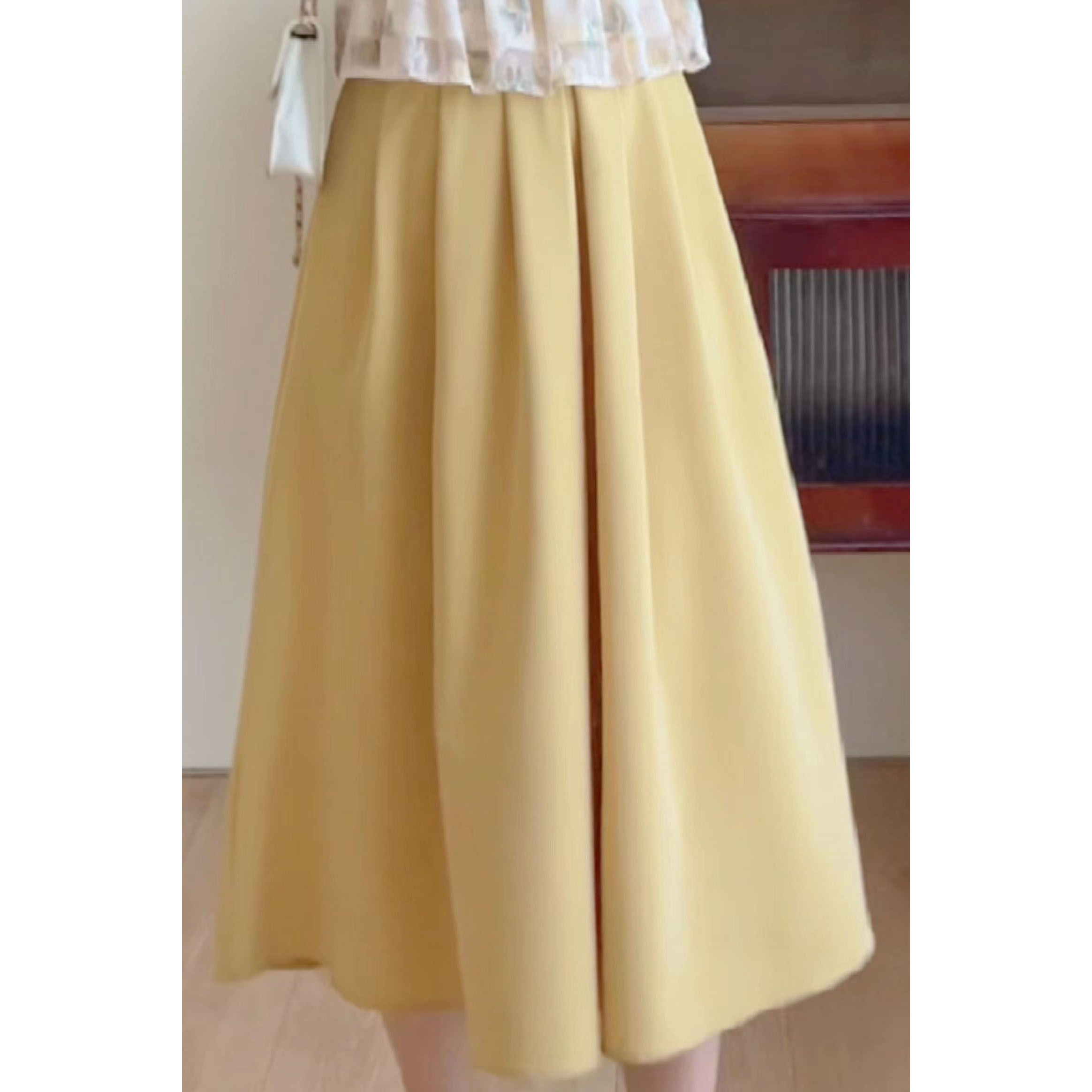 【伊舞】半身裙法式高腰气质半裙显瘦秋夏季连衣裙收腰高级中长裙