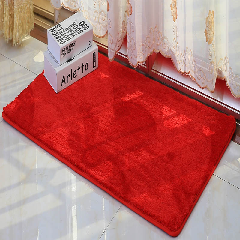 定制大红色进门地垫门垫喜庆婚庆地毯吸水防滑门口脚垫可以机洗