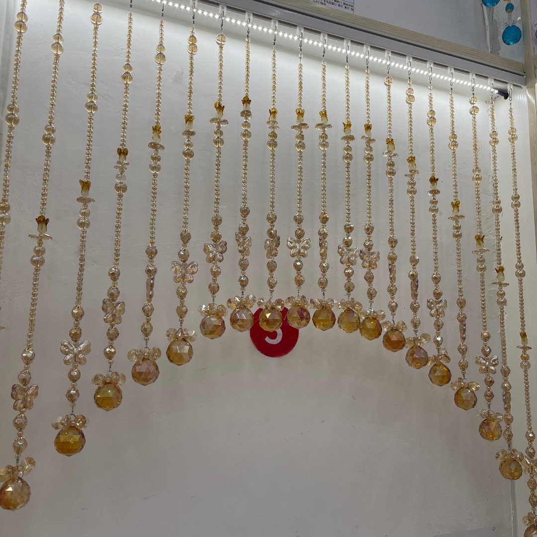 彩金福气盈门水晶帘