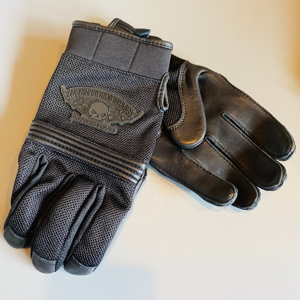 哈雷戴维森带翼骷髅手套 98278-14vm