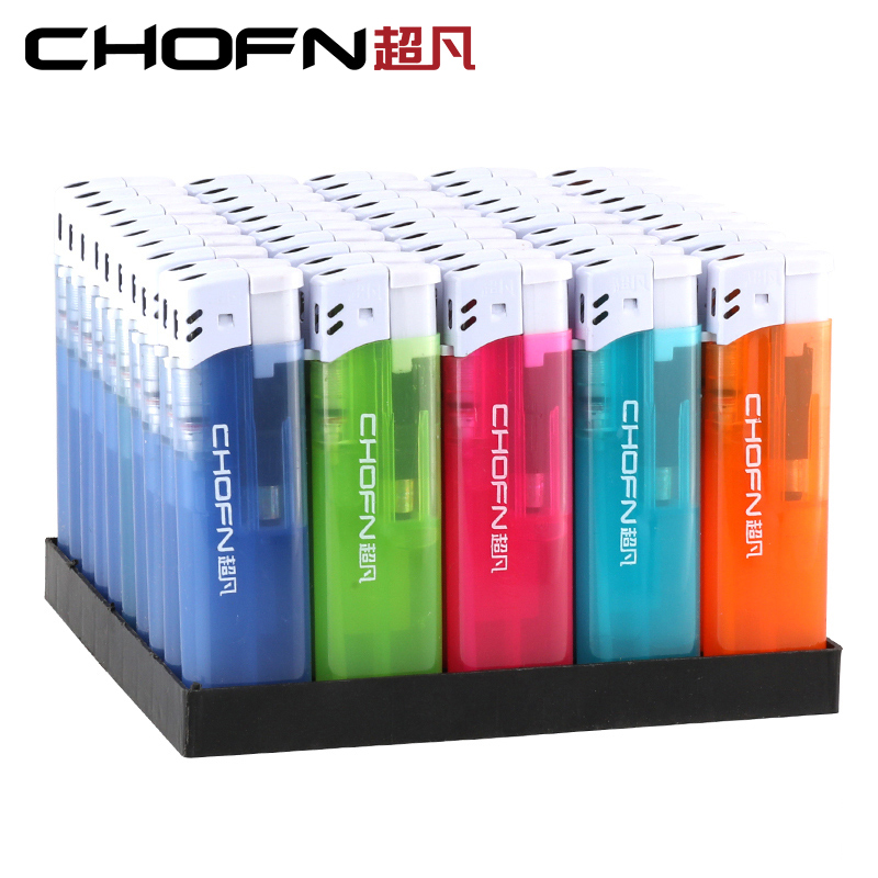chofn/超凡CF4明火打火机50支广告定制定做印字一次性打火机加厚