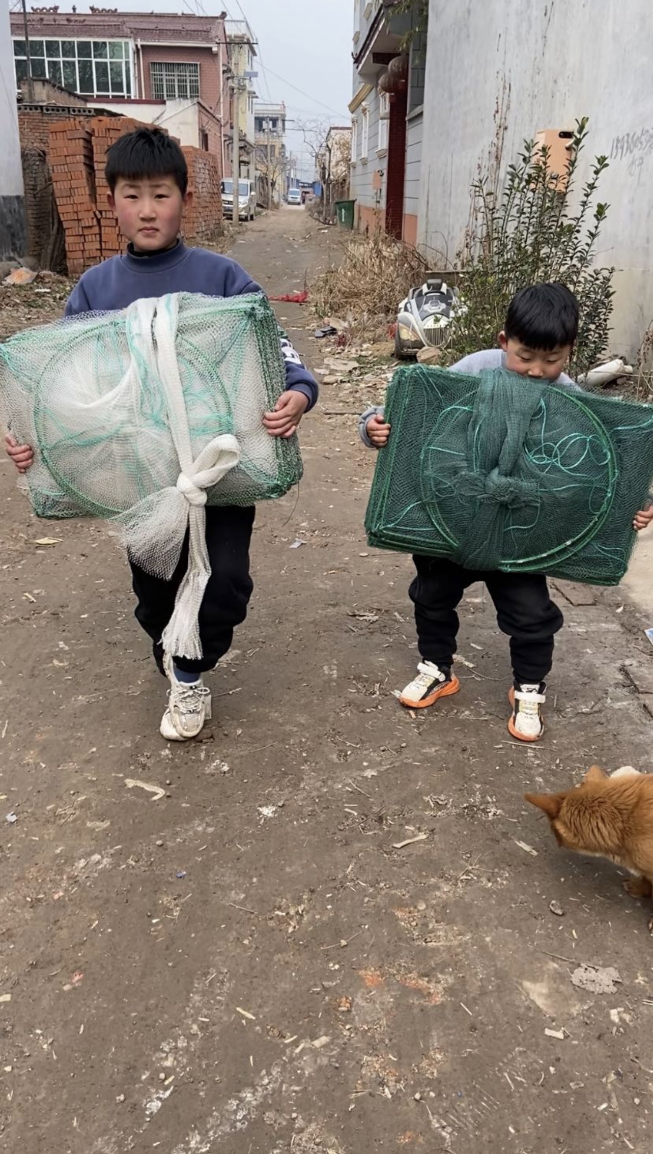 户外鱼护有结小网眼40x60框架13米18米虾泥鳅鱼鲶鱼鲤鱼螃蟹甲鱼