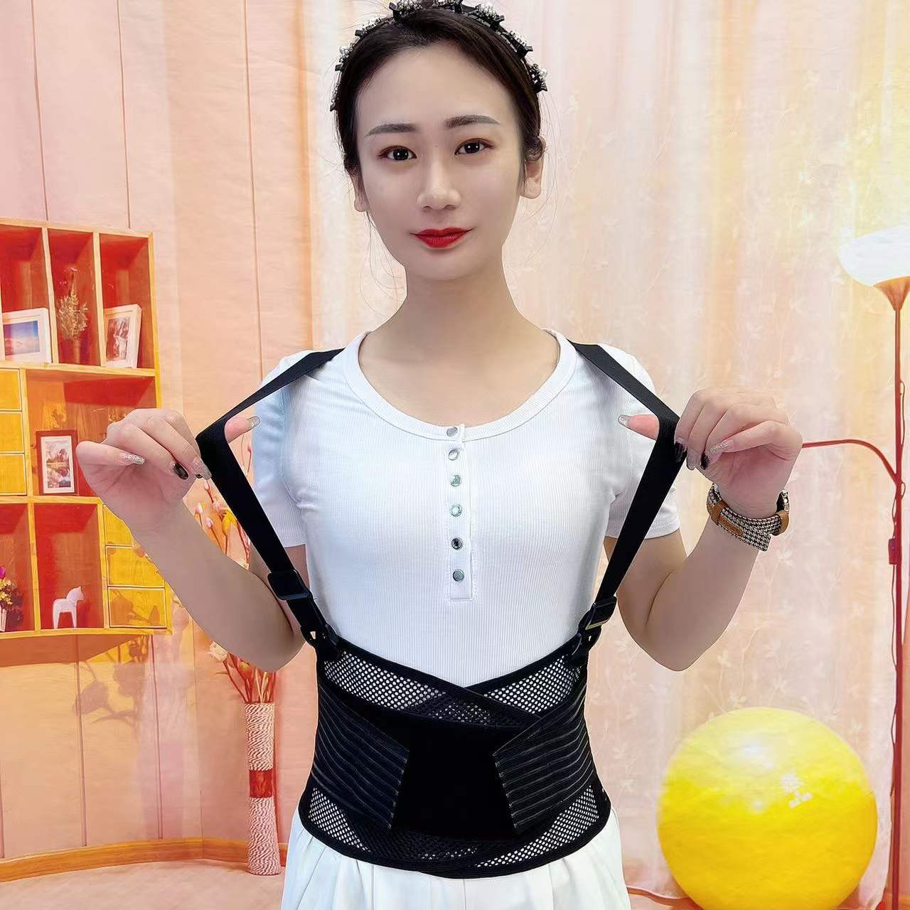 外翻加强护具男女通用护腰带-焦