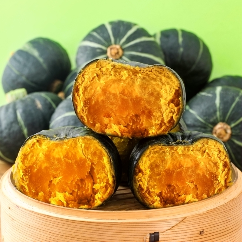 山东贝贝南瓜3/5斤粉糯香甜板栗味小南瓜自然熟好吃饱腹感甜香