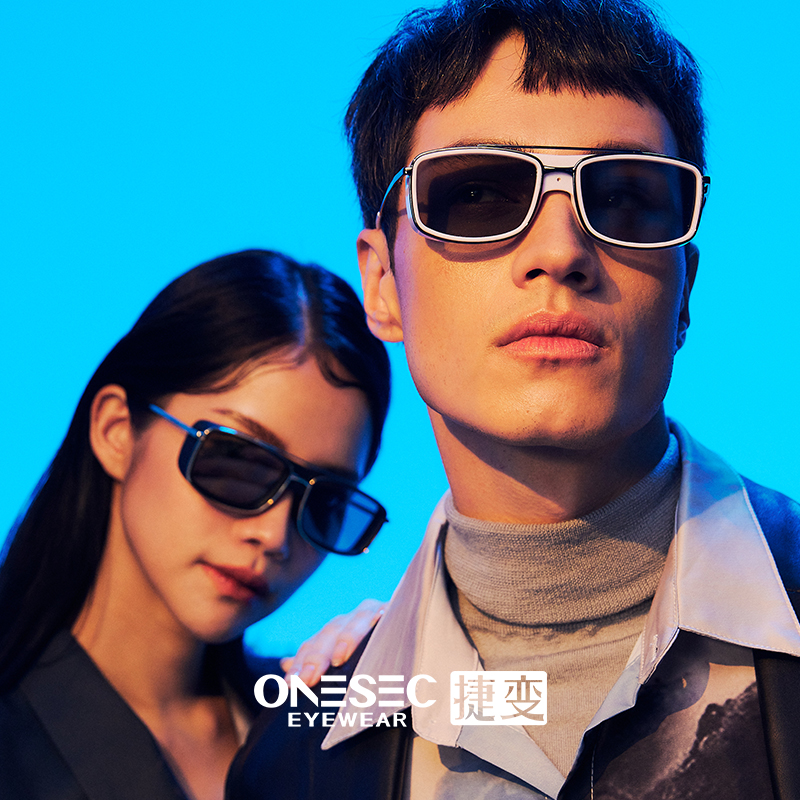 ONESEC EYEWEAR/捷变旅行者-太阳镜偏光复古防紫外线方框潮流网红