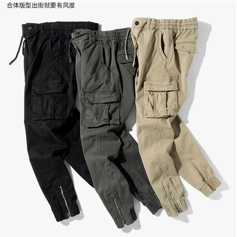 高品质【佰格翰】男士帅气休闲工装裤