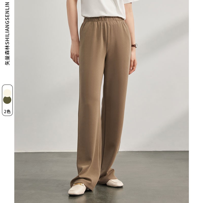 阔腿裤女直筒休闲空气裤高腰垂感春夏薄款裤子女长裤百搭休闲裤B