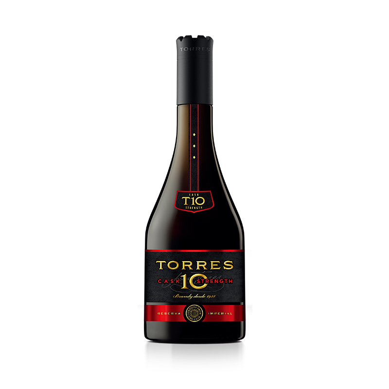 【桃乐丝白兰地】TORRES桃乐丝10桶强白兰地700ml 西班牙洋酒50%Vol
