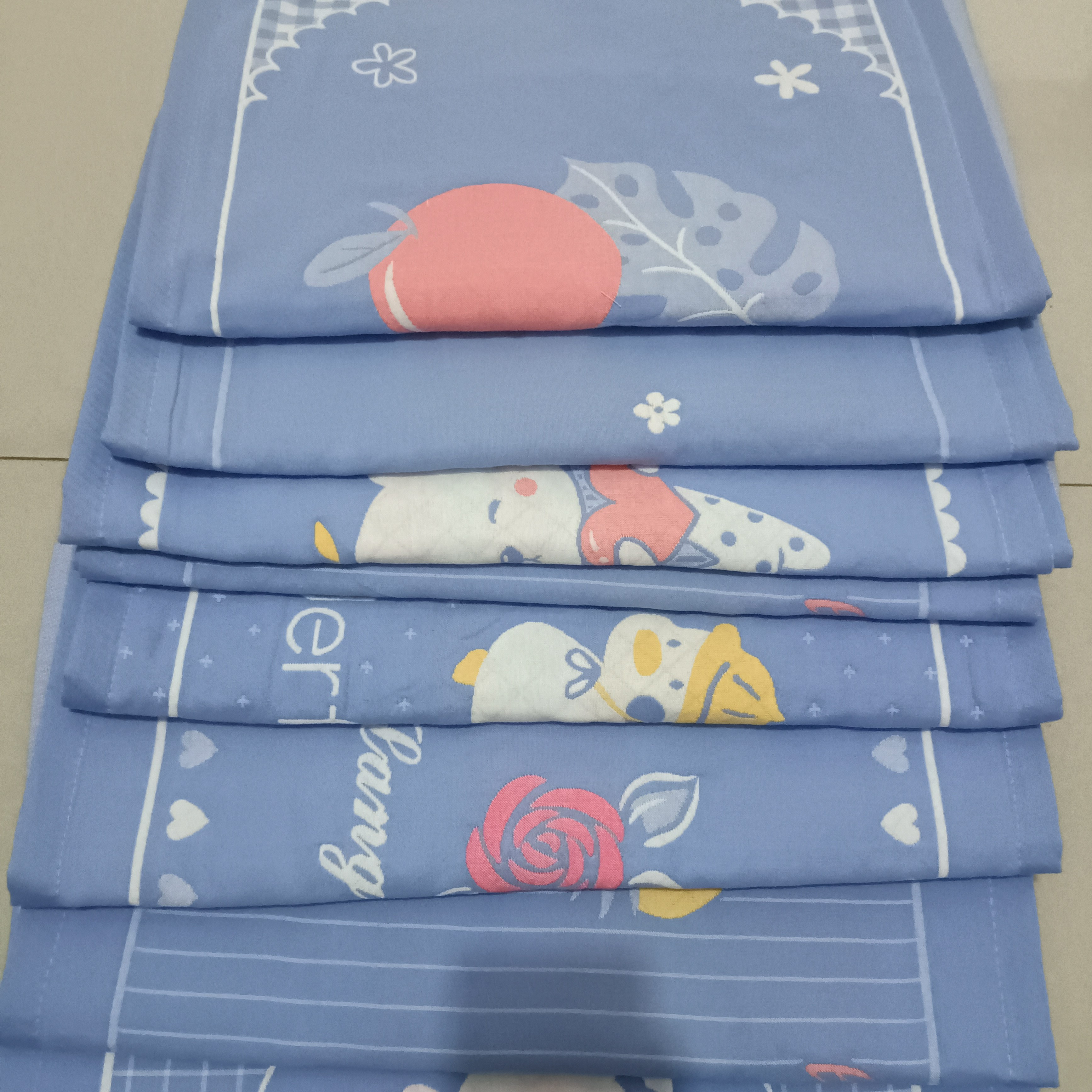 5层细纱中号枕巾(45/65cm)