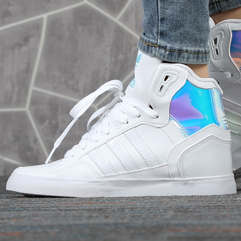 Adidas/阿迪达斯三叶草女鞋新款高帮内增高休闲鞋板鞋 FW4214男鞋