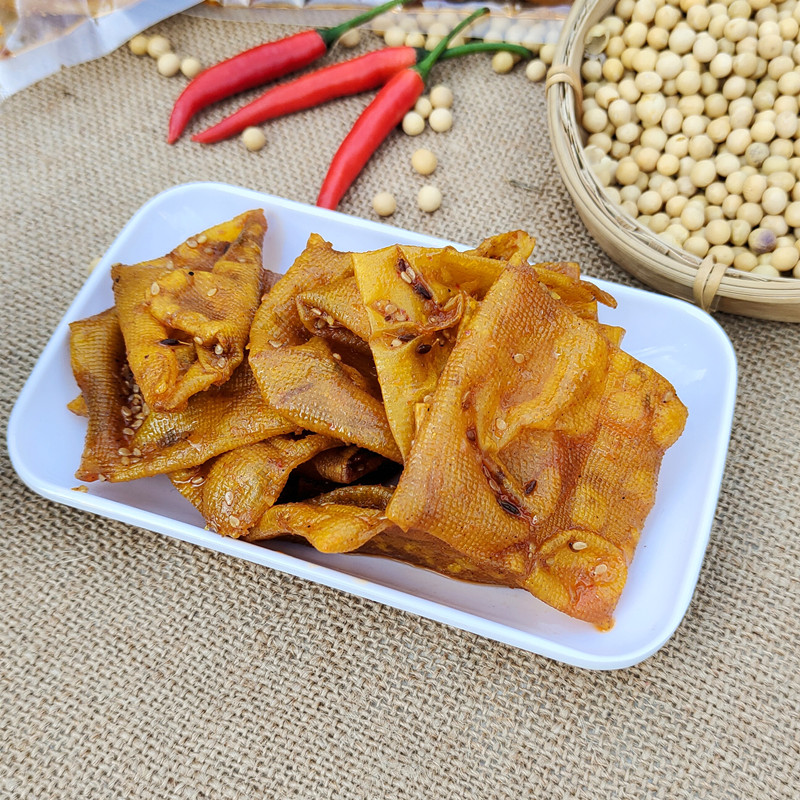 葛俊明泡泡干通城麦市干子网红豆皮香辣豆干袋装开袋即食小吃150