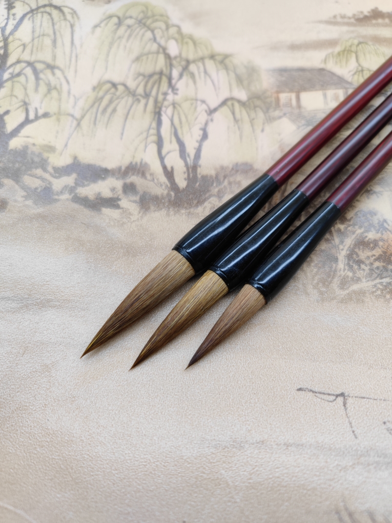 宜书宜画三支楷书行书隶书国画山水学生毛笔初学