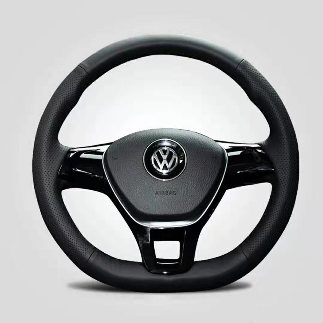 澜鲸鱼/澜鲸鱼大众专车专用手缝方向盘套汽车方向盘真皮皮套把套