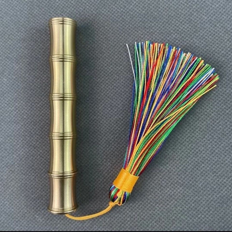 黄铜火折子 防风可充电创意个性 茶桌小物件摆件礼品