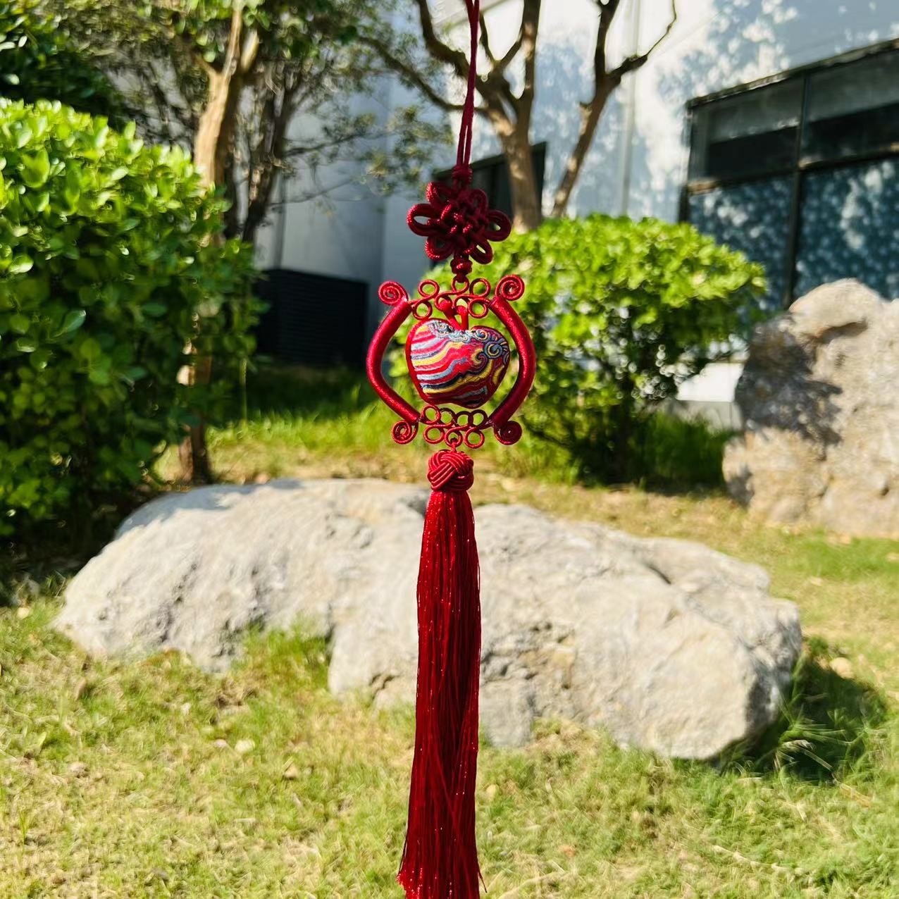 马庄香包手工缝制苹果香囊车挂一路平安挂饰